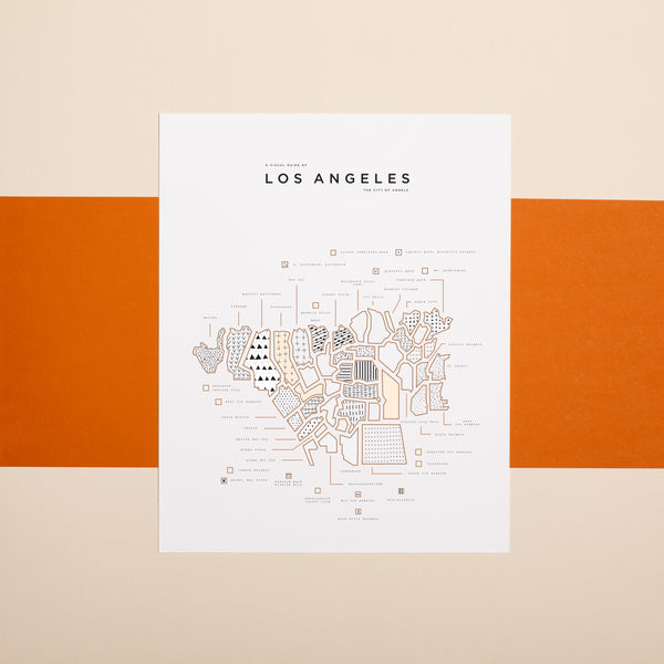 Lost Angeles Map Print