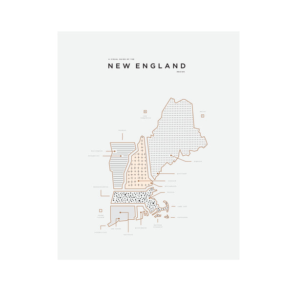 New England Letterpress Print