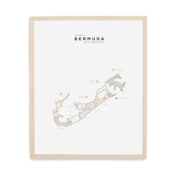 Wood Framed Bermuda Print