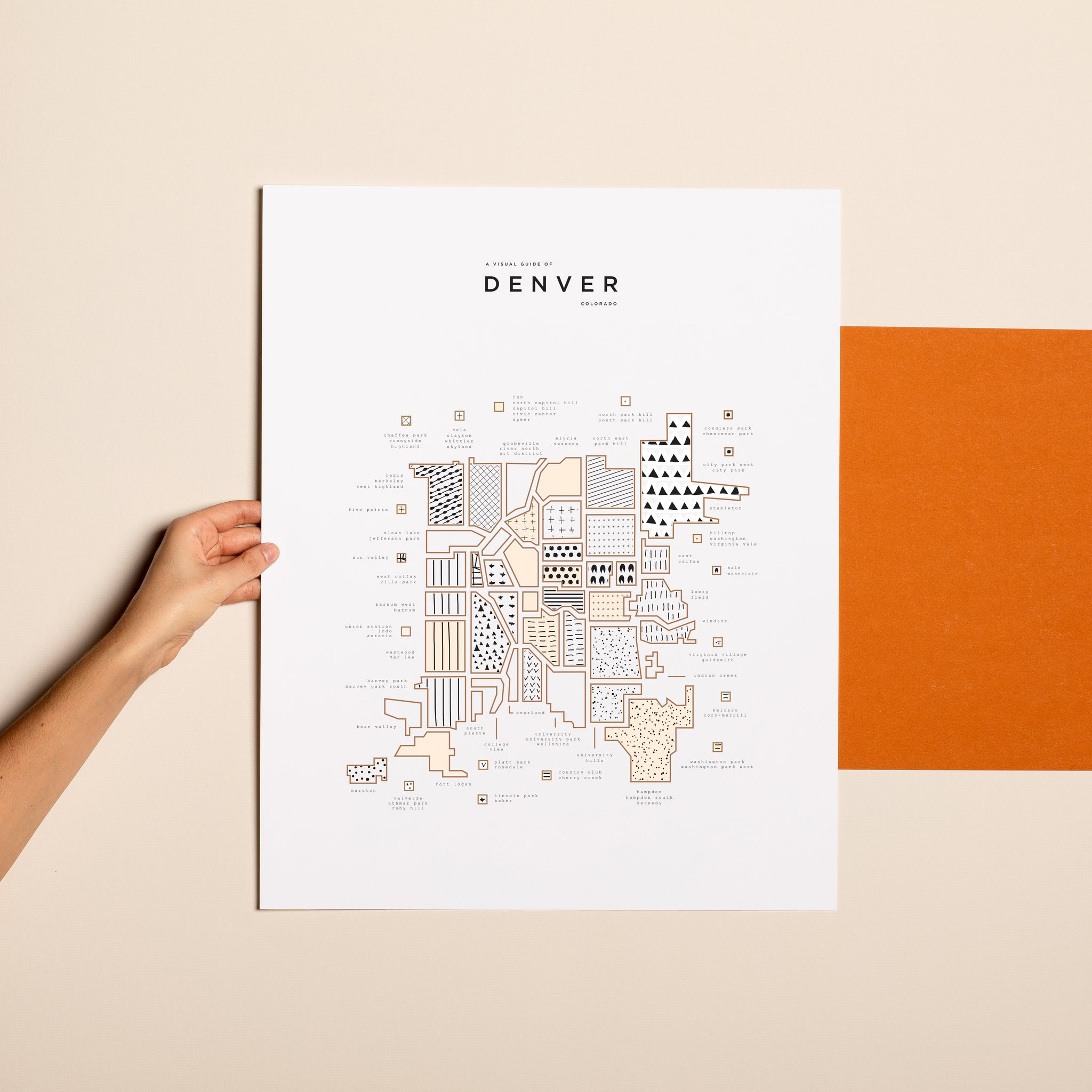 Denver City Print 42 Pressed