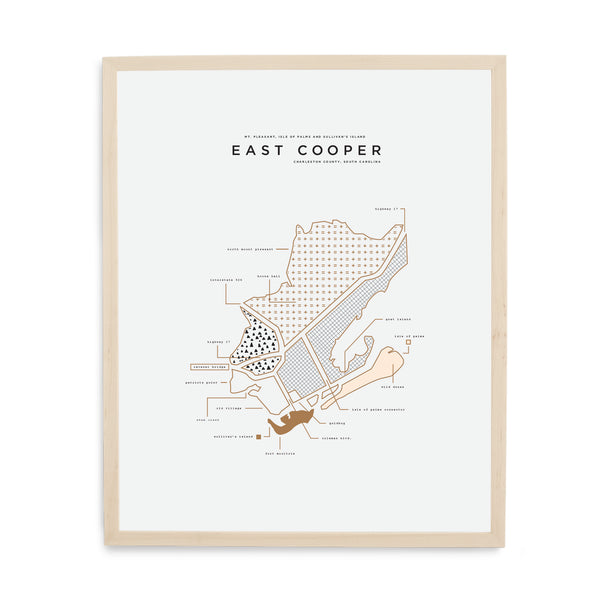 Wood Framed East Cooper Print