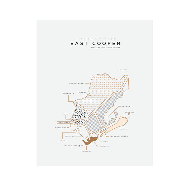 East Cooper Letterpress Print