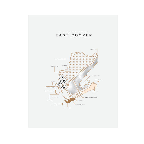 East Cooper City Map Print