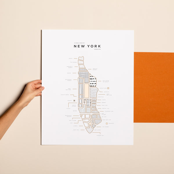 New York New York Map Print