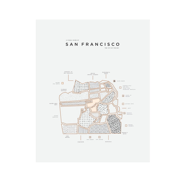 San Francisco Letterpress Print